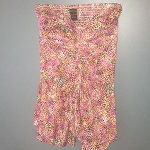 Strapless multicolored Victoria’s Secret top